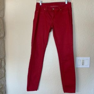 Blank NYC Straight Leg Red Jeans